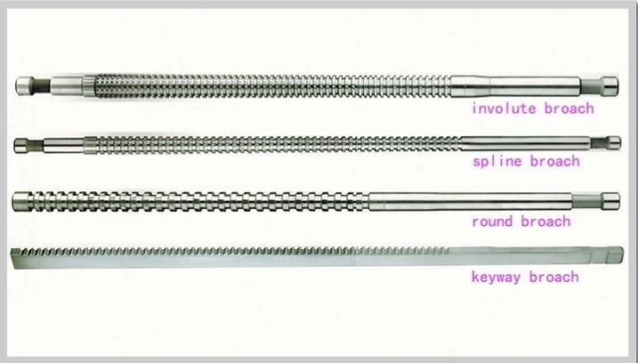 HSS Spline Broaching Tools Push and Pull Type Broaches for Internal Spline Broaching