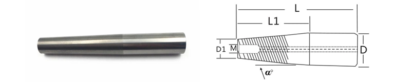 Tungsten Carbide Extension Shank Rods Customized Boring Carbide Bar